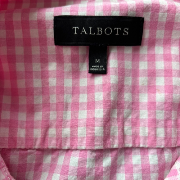 Talbots Pink Gingham Denim Jacket - Picture 8 of 8